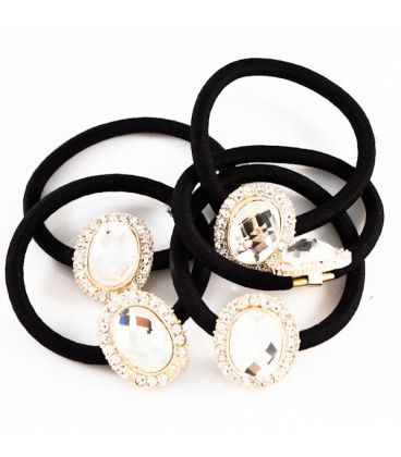 1шт. Резинка"Один круп.страз"