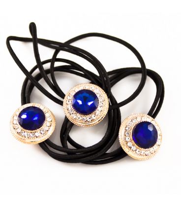 Гумка для волосся з брошкою "Великий камінь"