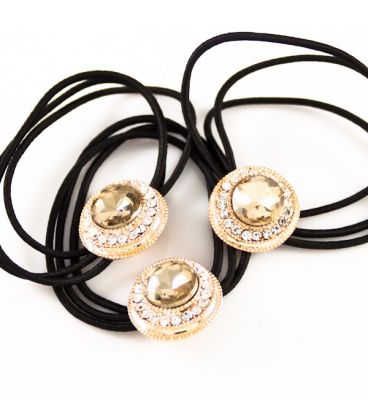 Резинка 1 шт. С брошкой