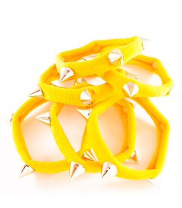 Гумка для волосся тканинна з шипами