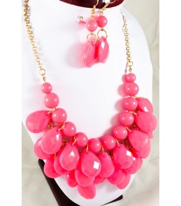 Кольє з пластикових крапель, об'ємне, велике!