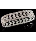 Браслет вечерний со стразами "Уголки"