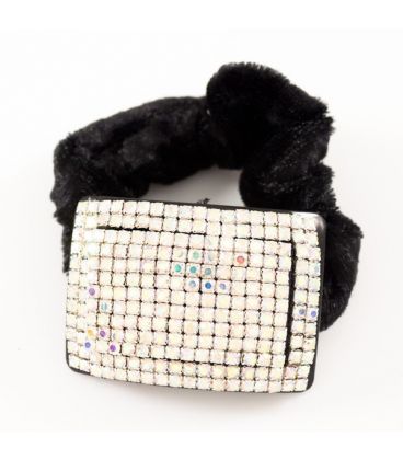 Ширина: 4,5 см.Резинка на пластике мелк.стразы, (ромб, круг, квадрат)