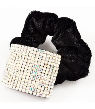 Гумка велюр зі стразами "Прямокутник"