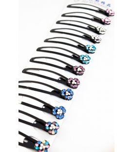 Шпилька зі стразами, палетка 6 пар
