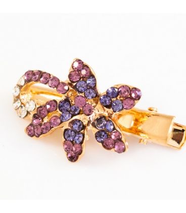 Заколка бок.5см(черн.,зол.),цвет.стр.