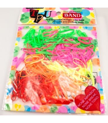 Силіконові гумки для волосся, набір 200 шт