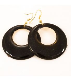 Серьги металлические с эмалью