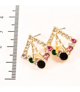 Сережки-вежа в ромбі з стор.