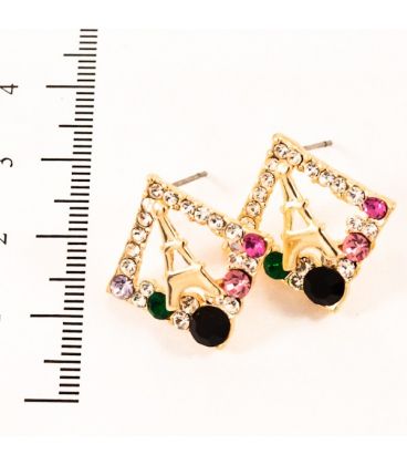 Сережки-вежа в ромбі з стор.