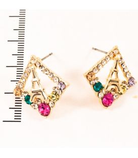 Сережки-вежа в ромбі з стор.