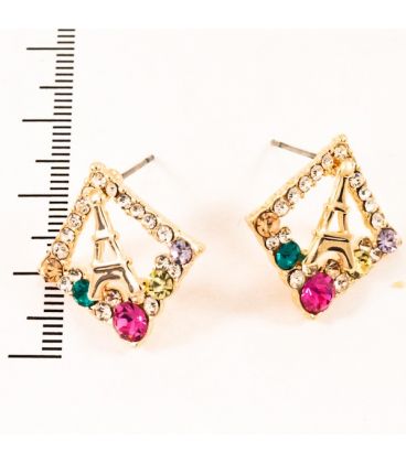 Сережки-вежа в ромбі з стор.