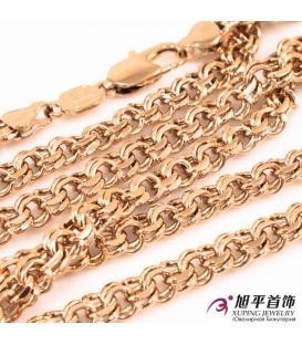 Цепочка позолота "кардинал" 0,8/60 см (Медицинское золото)