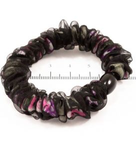 Шифонова гумка з намистом