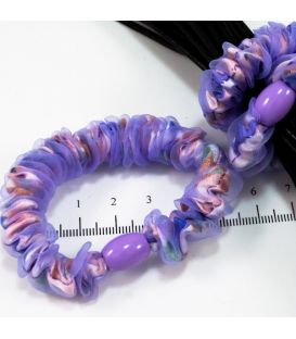 Резинка шифоновая с бусиной яркая