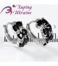 Серьги Xuping родиум с цирконами