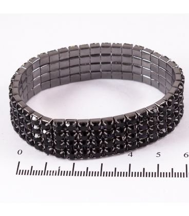 Браслет 4 ряди, черн.