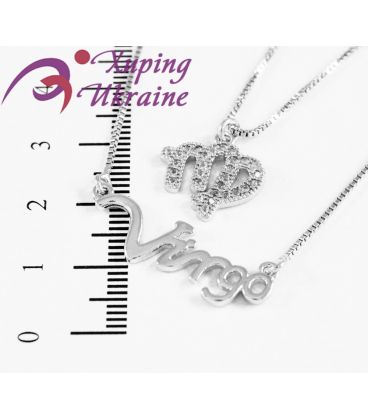 Кулон із ланцюжком зі знаком Зодіаку "Дева" (45 см)