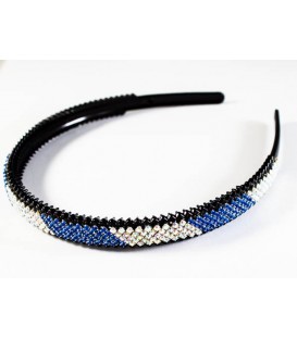 Обруч пластиковий 5 рядів дрібних страз