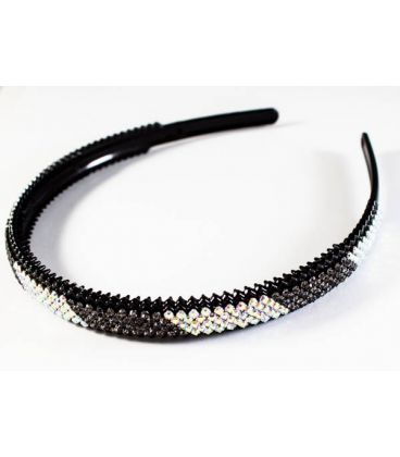 Обруч пластиковый 5 рядов мелких страз