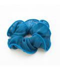 Резинка для волосся з шифону, бірюзова, 11 см