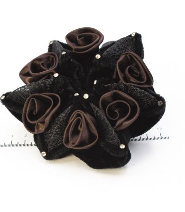 Гумка на гульку або хвіст з атласними трояндами