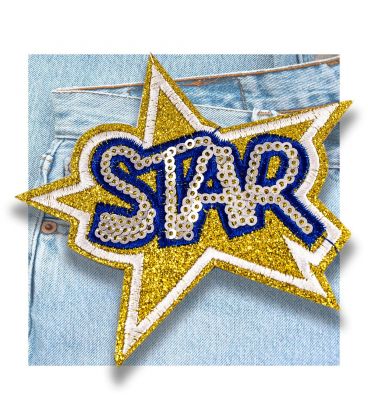 Брошка з паєтками 9х9,5 см