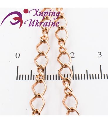 Цепочка позолота 2 ромба+восьмерки 0,5/50 см