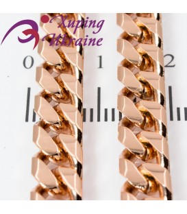 Цепочка позолота панцирное плетение 0,6/50 см 