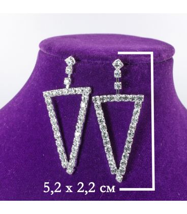 Серьги "Перевернутый треугольник"