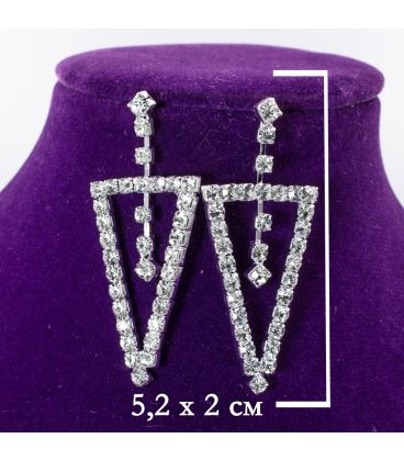 Сережки "Контур трикутника"