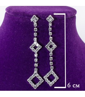 Серьги Два ромбика