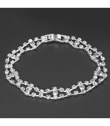 Браслет мягкий "Две неровные линии"