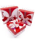 Набір подарункових коробочок (червоний) Sweet Love 3 шт