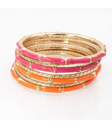 Браслет многорядный покрыт эмалью "Бамбук"