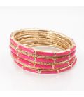 Браслет багаторядний покритий емаллю "Бамбук"