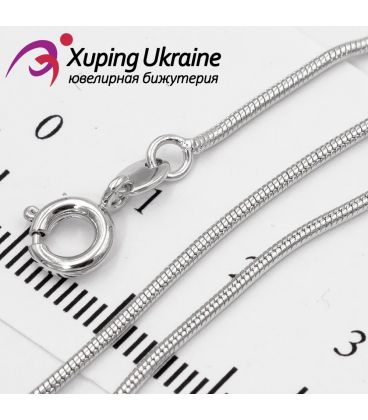 Цепочка Xuping "снейк" 0,1/40 см позолота белое золото