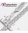 Ланцюжок Xuping родій "Подвійні ромби" 0,6/60 см (Медичне золото)