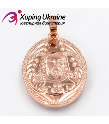 Підвіска позолота Ладанка овальна Ісус