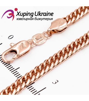 Цепочка позолота двойное панцирное плетение 0,5/50 см