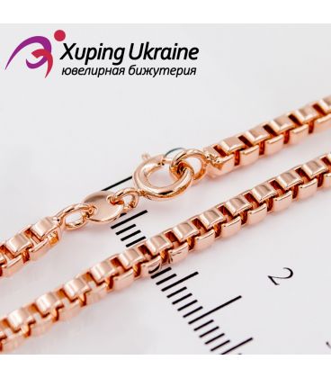 Ланцюжок позолота під армійський жетон 0,3/60 см з тримачем (Медичне золото)