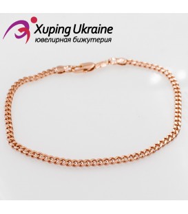 Браслет позолота панцирное плетение 0,3/19 см 