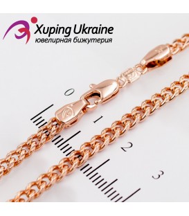 Ланцюжок позолота "панцирне плетіння" з насічками 0,4/50 см