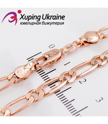 Ланцюжок позолота "картка" 1к1му 0,5/60 см (Медичне золото)