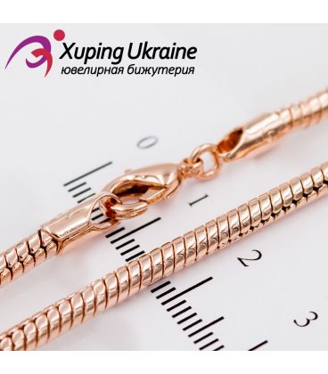 Цепочка позолота снейк (круглый) 0,3/60 см