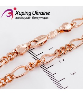 Цепочка позолота плетение картье 1к3(срез) 0,5/50 см