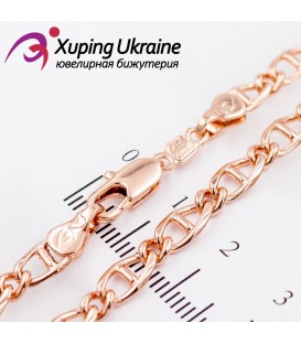 Цепочка позолота овальные звенья с перегородками 0,5/50 см