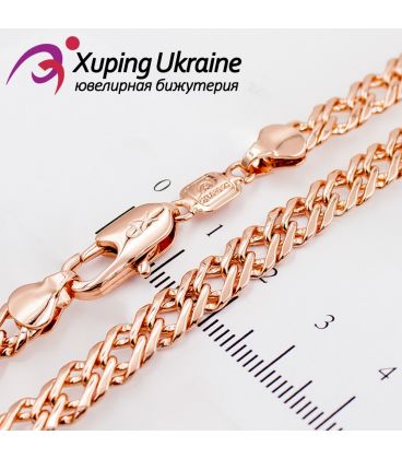 Ланцюжок позолота "подвійне ромби" 0,6/50 см (Медичне золото)