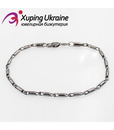 Браслет черный родиум из бочонков 0,3/19,5 см 