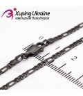 Ланцюжок чорний родіум "картка" 0,2/50 см